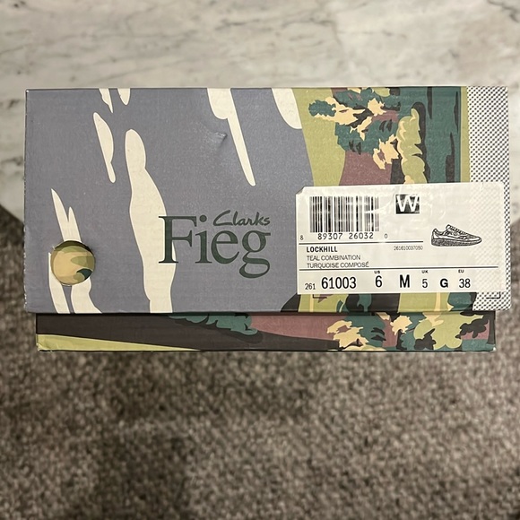 Ronnie Fieg 8th Street Scarab Clarks Lockhill | Tan, Green, Red | Size 6M - Picture 7 of 12